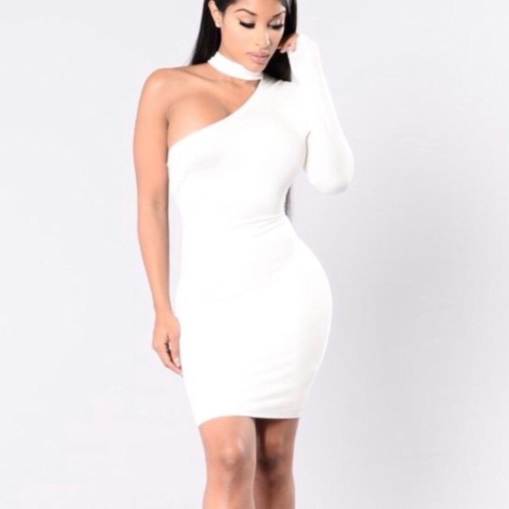 Fashion Nova One Sleeve Dress